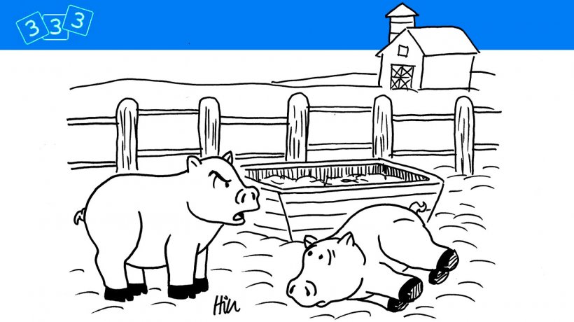 I can't believe you ate all that slop... you made a pig of yourself!